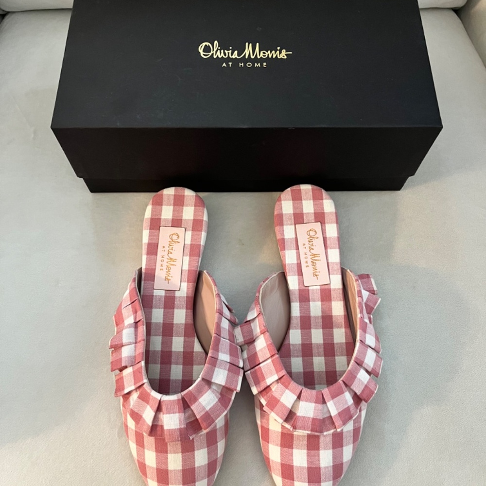 Olivia Morris Blossom Frill Slippers - EXCELLENT/LIKE NEW CONDITION - Sz 38
